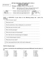 Đề thi HSG phù hợp trình độ HS.