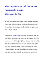 HÌNH TƯỢNG CÁI TÔI TRỮ TÌNH TRONG THƠ NGUYỄN KHUYẾN potx