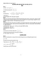 14 đề thi THPT môn toán &ĐA