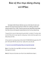 bảo vệ thư mục dùng chung với ipsec