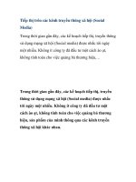Tiếp thị trên các kênh truyền thông xã hội (Social Media) pps