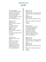 Lời bài hát Happy New Year pptx