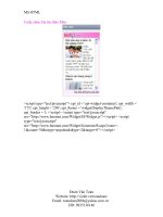 Code chèn Tin tức Báo mới