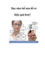 Học như thế nào để có hiệu quả hơn? pps