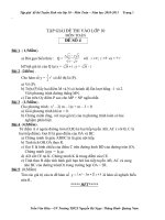 Giải đề số 04 (theo yêu cầu của em Lương Triều Vũ)