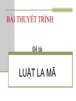 Bài thuyết trình đề tài 