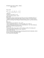 Đề khảo sát chất lượng -vòng 3 trường THCS Tân Định