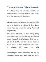 Ý tưởng kinh doanh: Quần áo làm từ rác pdf