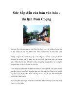 Sức hấp dẫn của bản văn hóa du lịch Pom Coọng ppt