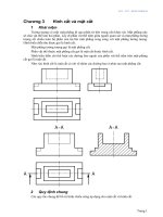 vẽ kĩ thuật 2a chương 3 - hình cắt và mặt cắt
