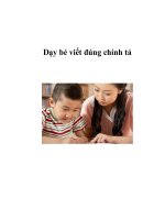 Dạy bé viết đúng chính tả pdf