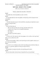 NGÂN HÀNG CÂU HỎI MÔN HỌC: ROBOT CÔNG NGHIỆP pptx