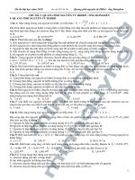 đề thi đại học - quang phổ H2