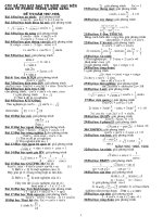 Phương trình lượng giác ôn hè cho HS khối 10