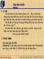 tạo đĩa khởi động