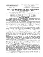 BAO CAO THANH TICH CỦA TRƯỜNG