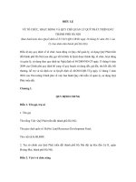 ĐIỀU LỆ VỀ TỔ CHỨC, HOẠT ĐỘNG VÀ QUY CHẾ QUẢN LÝ QUỸ PHÁT TRIỂN ĐẤT THÀNH PHỐ HÀ NỘI pdf