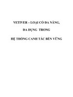 VETIVER – LOẠI CỎ ĐA NĂNG, ĐA DỤNG TRONG HỆ THỐNG CANH TÁC BỀN VỮNG pdf