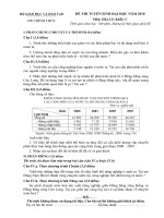 ĐỀ CHÍNH THỨC MÔN ĐỊA LÝ KHỐI C NĂM 2010 pdf