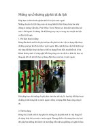 Những sự cố thường gặp khi đi du lịch pps