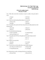 Đề B Tiểu học Tin học trẻ Vĩnh Long