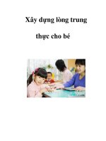 Xây dựng lòng trung thực cho bé pdf