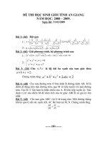 Đề thi HSG tỉnh An Giang 31/03/09