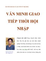 VĂN MINH GIAO TIẾP THỜI HỘI pptx