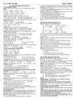 đề thi thử học kỳ 2 môn Hóa lớp 8 ppt