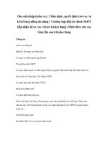 Cho nhà nhập khẩu vay: Thẩm định, quyết định cho vay và ký kết hợp đồng tín dụng  Trường hợp Hội sở chính NHPT tiếp nhận hồ sơ vay vốn từ Khách hàng  Hình thức cho vay từng lần sau khi giao hàng pps