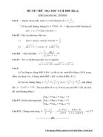 DE THI DH KHO CO DAP AN