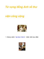 Từ vựng tiếng Anh về thư viện công cộng potx