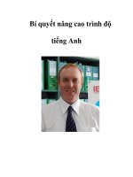 Bí quyết nâng cao trình độ tiếng Anh potx