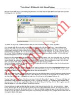 phân luồn để tăng tốc khởi động win