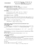 ĐỀ THAM KHẢO MÔN TOÁN ÔN THI ĐẠI HỌC NĂM 2010 - 9 ppsx