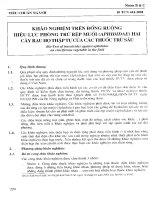 Quy phạm khảo nghiệm trên đồng ruộng hiệu lực phòng trừ rệp muội hại cây rau họ thập tự của các thuốc trừ sâu