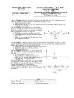 de thi va dap an vao THPT mon vat li (08-09)