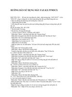 HƯỚNG DẪN SỬ DỤNG MÁY FAX KX FT983CX ppt