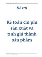 Đề tài: Kế toán chi phí sản xuất và tính giá thành sản phẩm ppsx