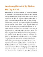 Lưu Quang Minh - Cái Sự Già Của Một Cây Bút Trẻ potx