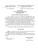 CÁC QĐ CÔNG NHẬN TN.THCS NĂM HỌC 2009 - 2010