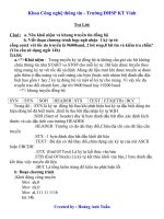 Đề cương môn Vi xử lý pdf