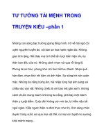 TƯ TƯỞNG TÀI MỆNH TRONG TRUYỆN KIỀU –phần 1 ppt