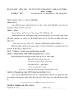 ĐỀ CHÍNH THỨC MÔN VĂN KHỐI C NĂM 2006 pps