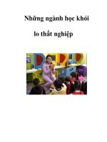 Những ngành học khỏi lo thất nghiệp potx