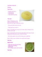 Cách làm các loại chè docx