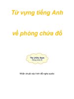 Từ vựng tiếng Anh về phòng chứa đồ pptx