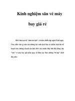 Kinh nghiệm săn vé máy bay giá rẻ doc