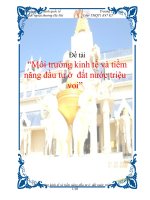 Đề tài “Môi trường kinh tế và tiềm năng đầu tư ở đất nước triệu voi” pps