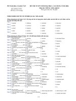 ĐỀ CHÍNH THỨC MÔN ANH KHỐI D NĂM 2006 docx